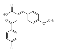 Benzenebutanoic acid,4-chloro-a-[(4-methoxyphenyl)methylene]-g-oxo- structure