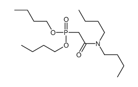 N,N-dibutyl-2-dibutoxyphosphorylacetamide结构式