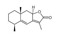 Eudesma-5,7(11)dien-8β,12-olid Structure