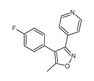 4-(4-fluorophenyl)-5-methyl-3-pyridin-4-yl-1,2-oxazole Structure