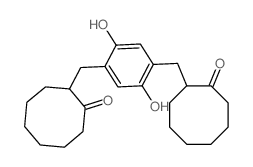 2-[[2,5-dihydroxy-4-[(2-oxocyclooctyl)methyl]phenyl]methyl]cyclooctan-1-one结构式