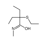 2-Ethyl-2-ethylthio-N-methylbutyramide结构式