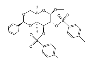 methyl 4,6-O-benzylidene-β-D-galactopyranoside 2,3-di-O-p-toluenesulfonate Structure