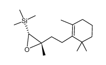 trimethyl((2R,3S)-3-methyl-3-(2-(2,6,6-trimethylcyclohex-1-en-1-yl)ethyl)oxiran-2-yl)silane Structure