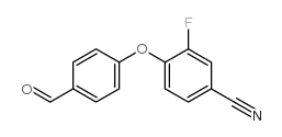 3-fluoro-4-(4-forMylphenoxy)benzonitrile structure