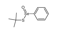 S-tert-butyl benzenethioseleninate Structure