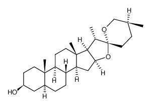 spirostan-3-ol, (3 alpha, 5 alpha, 25R)结构式
