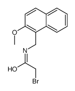 2-bromo-N-[(2-methoxynaphthalen-1-yl)methyl]acetamide Structure