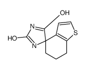 6,7-二氢-2H,5h,5h-螺[1-苯并噻吩-4,4-咪唑啉e]-2,4-二酮结构式