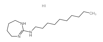 1H-1,3-Diazepin-2-amine,N-decyl-4,5,6,7-tetrahydro-, hydriodide (1:1) structure