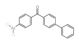 Benzophenone, 4-(dichloroarsino)-4-phenyl-结构式