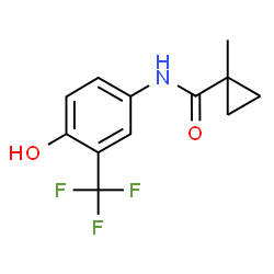 Cyclopropanecarboxamide, N-[4-hydroxy-3-(trifluoromethyl)phenyl]-1-methyl-结构式