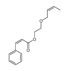 2-but-2-enoxyethyl 3-phenylprop-2-enoate结构式