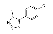 1-methyl-5-(4-chlorophenyl)tetrazole Structure