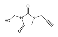 3-(hydroxymethyl)-1-prop-2-ynylimidazolidine-2,4-dione结构式