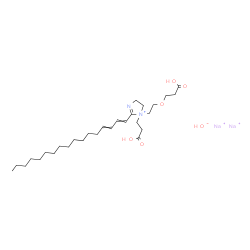 disodium 1-[2-(2-carboxyethoxy)ethyl]-1-(2-carboxyethyl)-2-(heptadecadienyl)-4,5-dihydro-1H-imidazolium hydroxide Structure