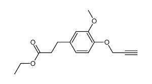 ethyl 3-{3-methoxy-4-(2-propynyloxy)phenyl}propionate Structure