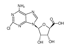 2-CHLOROADENOSINE-5'-CARBOXY-2',3'-ACETONIDE Structure