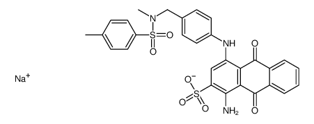 sodium 1-amino-9,10-dihydro-4-[[4-[[methyl[(4-methylphenyl)sulphonyl]amino]methyl]phenyl]amino]-9,10-dioxoanthracene-2-sulphonate picture