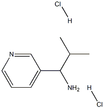 2-甲基-1-(吡啶-3-基)丙-1-胺二盐酸盐结构式