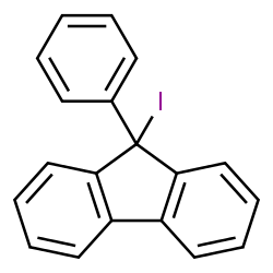 9H-FLUORENE, 9-IODO-9-PHENYL-结构式