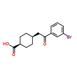 cis-4-[2-(3-Bromophenyl)-2-oxoethyl]cyclohexanecarboxylic acid图片