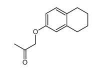 1-(5,6,7,8-tetrahydronaphthalen-2-yloxy)propan-2-one结构式