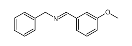N-((3-methoxyphenyl)methylene)benzenemethanamine结构式