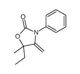 5-ethyl-5-methyl-4-methylidene-3-phenyl-1,3-oxazolidin-2-one Structure