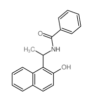 N-[1-(2-hydroxynaphthalen-1-yl)ethyl]benzamide结构式