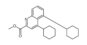 methyl 4,5-dicyclohexylquinoline-2-carboxylate Structure