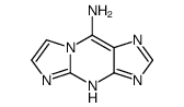 1H-Imidazo[1,2-a]purin-9-amine (9CI) structure