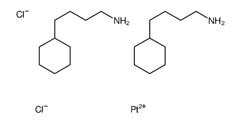 4-cyclohexylbutan-1-amine, platinum(+2) cation, dichloride Structure