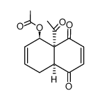 4a,5-trans-4a,8a-cis-5-acetoxy-4a-acetyl-4a,5,8,8a-tetrahydro-1,4-naphthoquinone结构式