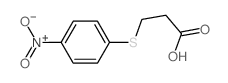 Propanoic acid,3-[(4-nitrophenyl)thio]- Structure