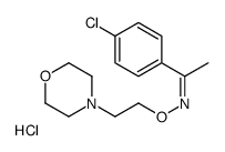 (Z)-1-(4-chlorophenyl)-N-(2-morpholin-4-ylethoxy)ethanimine,hydrochloride结构式