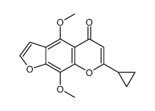 7-cyclopropyl-4,9-dimethoxyfuro[3,2-g]chromen-5-one Structure