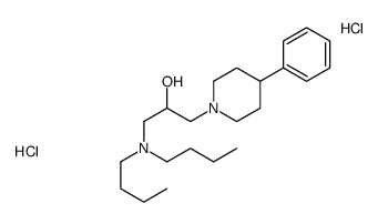 1-(dibutylamino)-3-(4-phenylpiperidin-1-yl)propan-2-ol,dihydrochloride Structure