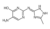 5-amino-2-[(5-methyl-1H-1,2,4-triazol-3-yl)amino]-1H-pyrimidin-6-one结构式