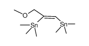 (Z)-(3-methoxyprop-1-ene-1,2-diyl)bis(trimethylstannane)结构式