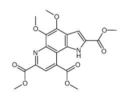 trimethyl 4,5-dimethoxy-1H-pyrrolo[2,3-f]quinoline-2,7,9-tricarboxylate结构式