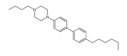 1-butyl-4-[4-(4-hexylphenyl)phenyl]piperazine Structure