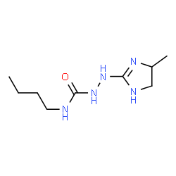 Hydrazinecarboxamide, N-butyl-2-(4,5-dihydro-4-methyl-1H-imidazol-2-yl)- (9CI)结构式