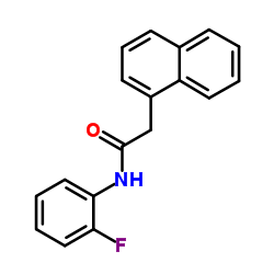 N-(2-Fluorophenyl)-2-(1-naphthyl)acetamide结构式