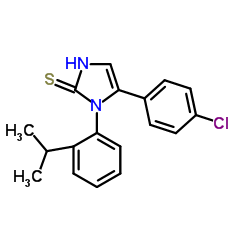 5-(4-chlorophenyl)-1-(2-isopropylphenyl)-1H-imidazole-2-thiol Structure