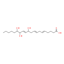 11,14,15-trihydroxyeicosa-5,8,12-trienoic acid结构式