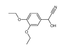 2-(3,4-diethoxyphenyl)-2-hydroxyacetonitrile结构式