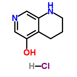 1,2,3,4-Tetrahydro-1,7-naphthyridin-5-ol hydrochloride (1:1) Structure