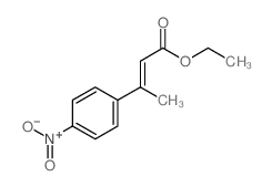 ethyl 3-(4-nitrophenyl)but-2-enoate结构式