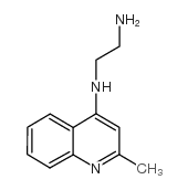 4-(2-氨基乙基)氨基-2-甲基喹啉结构式